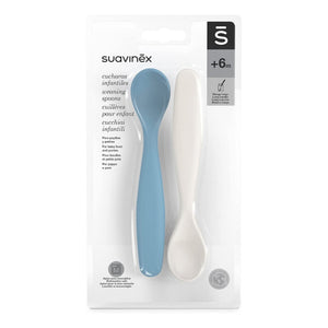 Suavinex - Set mit 2 Go Natural Light Blue Löffeln - 3