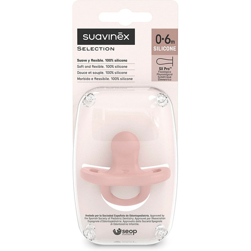 Suavinex - Schnuller aus 100 % Silikon - 0/6 Monate Nude - 3