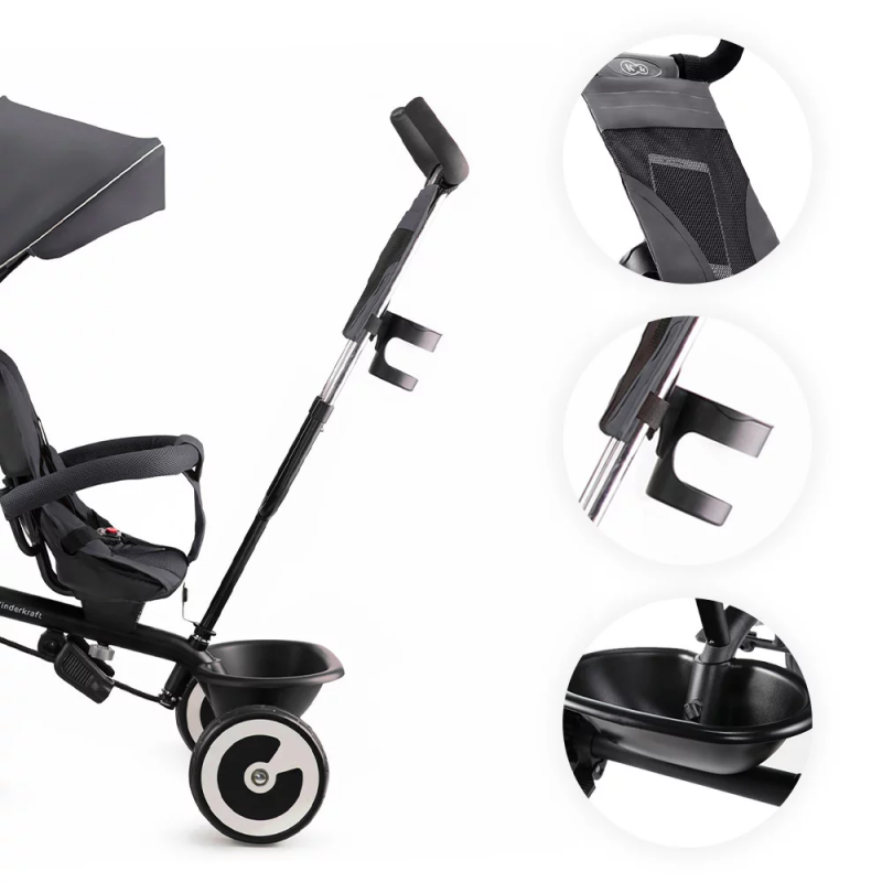 Triciclo Kinderkraft Aston Grey - 9