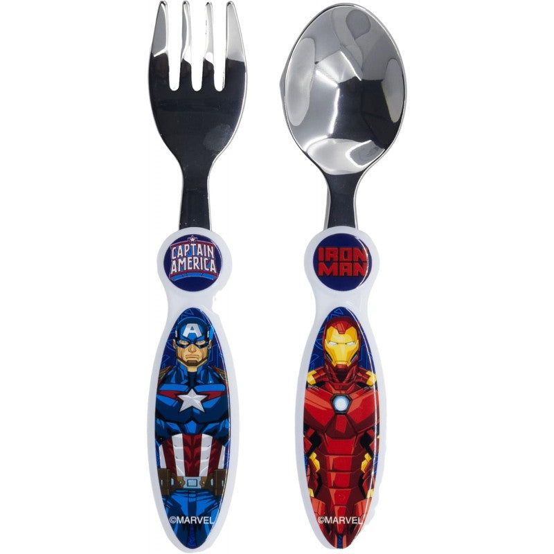 Set mit 2 Avengers-Besteck aus Stahl