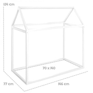 Letto Montessori - Casetta Bianco - 2