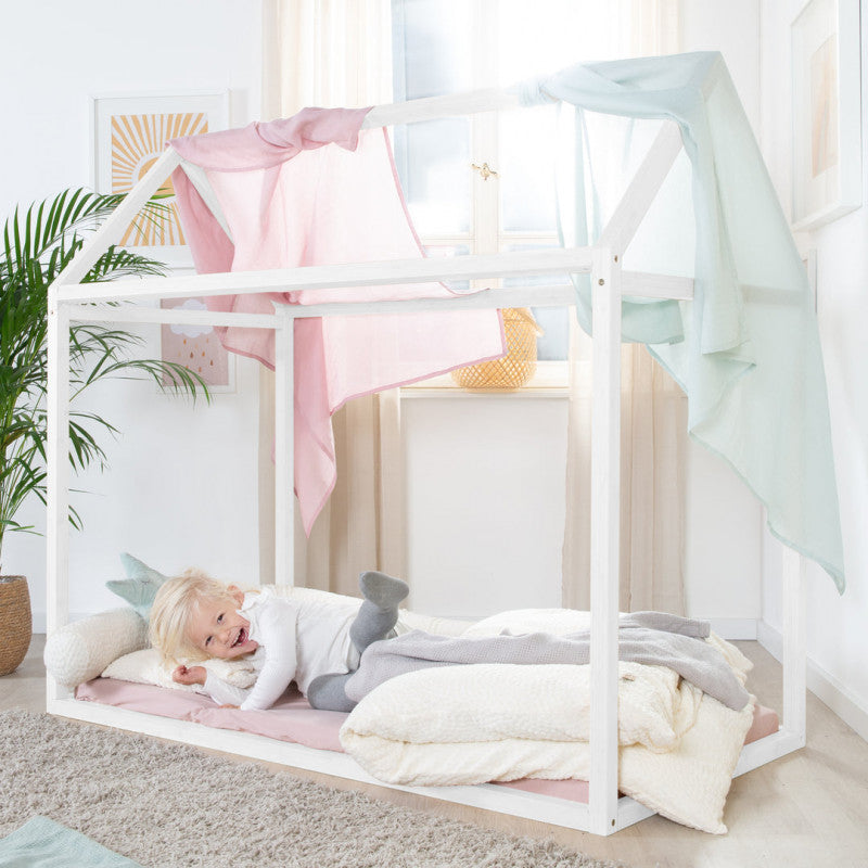 Letto Montessori - Casetta Bianco - 5