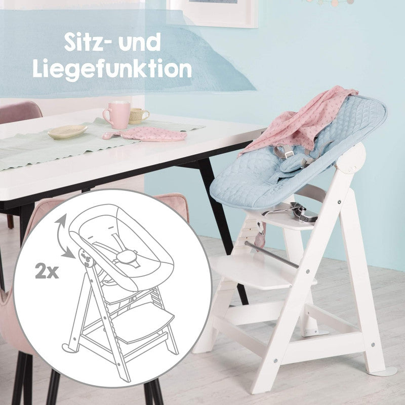 Born Up Set 2in1 Hochstuhl – Hellblau - 10