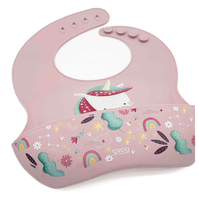 Glitzerndes Einhorn-Taschenlätzchen aus Silikon - 2