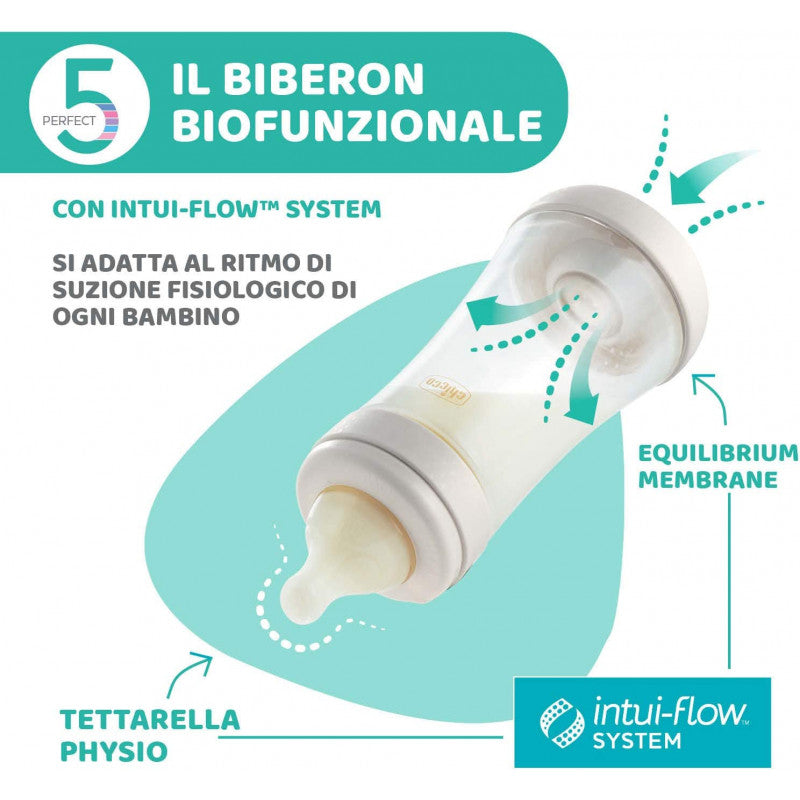 Biberon Chicco Perfect 5 - 300 ml - Rosa Kiss Me - 8