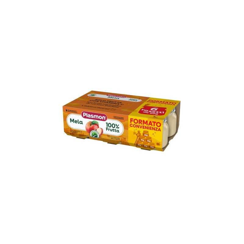 Plasmon Apfel-Babynahrung – 6 Gläser à 80 g