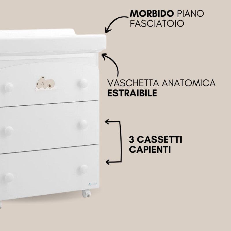 Bagnetto Fasciatoio Web Grigio - 2
