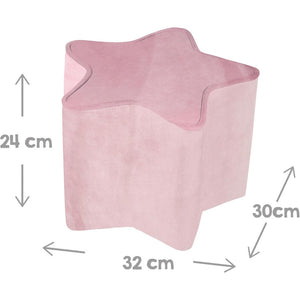 Sternförmiger Sitzpuff für Kinder Rosa