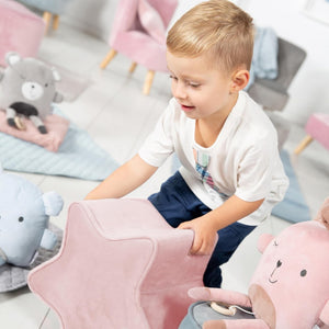 Sternförmiger Sitzpuff für Kinder Rosa - 2