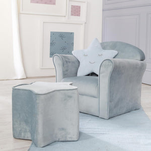 Mini-Sessel für Kinder, Sofa „Lil“, Hellblau - 5