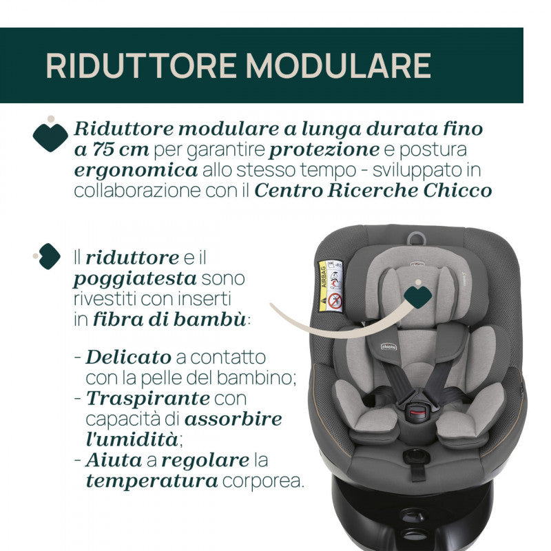 i-Size 40 - 125 cm Chicco SEAT105 - Ever Green - 7