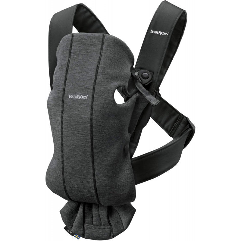 BabyBjorn Marsupio Mini Jersey 3D Characoal Grey - 6
