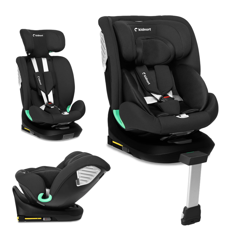 Seggiolino Auto Radjur Kidnort Black - 6