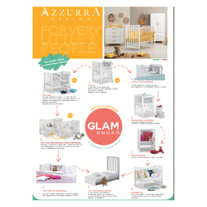 Lettino Glam Bianco Naturale con Piumone Glammy - 11