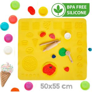 Play-Doh Set - 3D-Kreativmatte mit 12 Dosen - 9