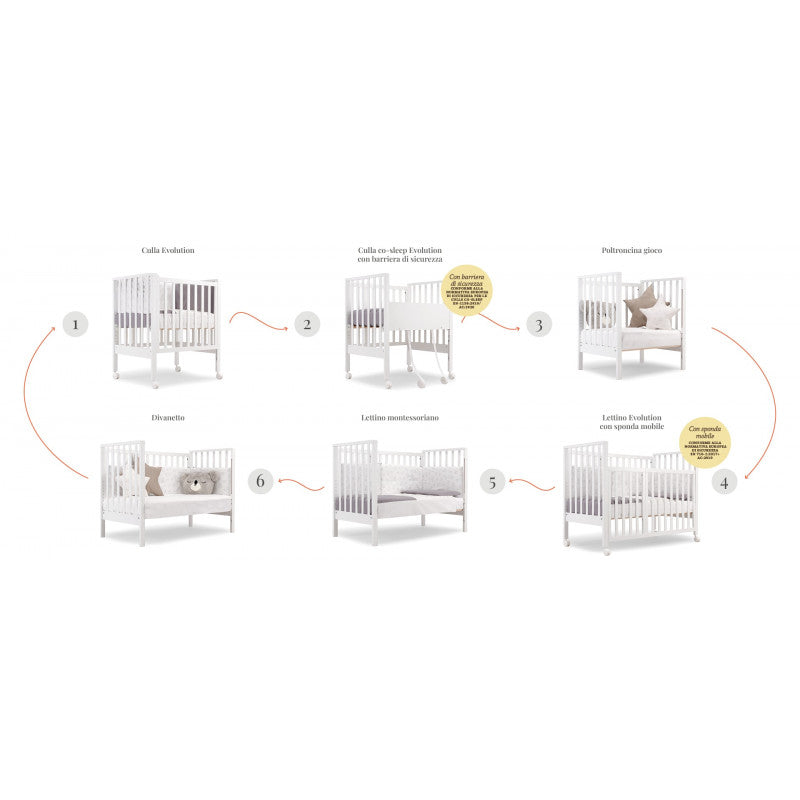 Babybetten Erbesi Evolution Titanio - 3