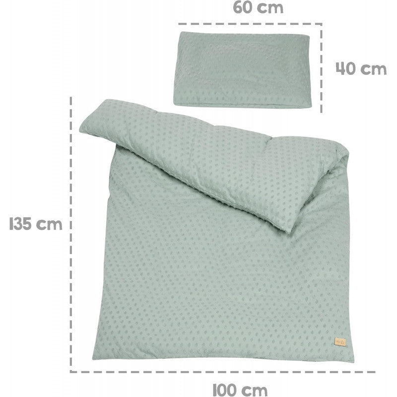 Kinderbettset aus Bio-Baumwolle Grün - 4