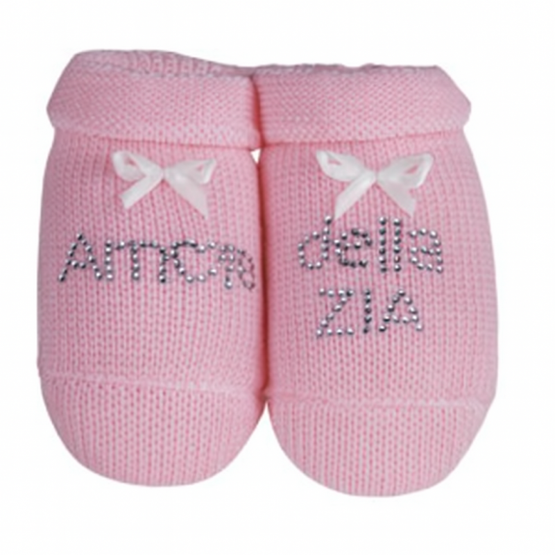 Scarpine Neonato - Amore Della Zia Rosa
