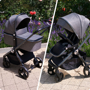 Isbjörn 2in1 Kinderwagen - Grau - 2