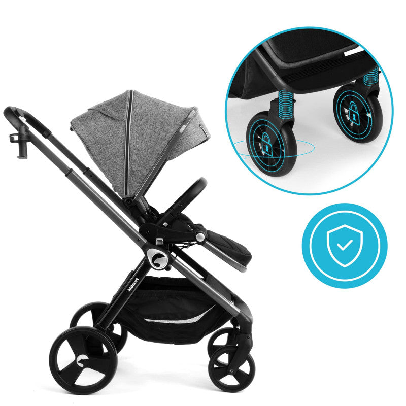 Isbjörn 2in1 Kinderwagen - Grau - 7