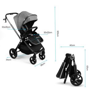 Isbjörn 2in1 Kinderwagen - Blau - 15