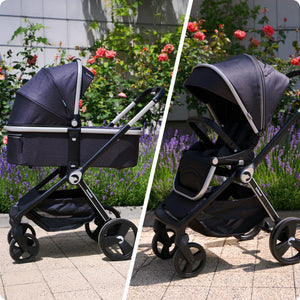 Isbjörn 2in1 Kinderwagen – Schwarz - 3