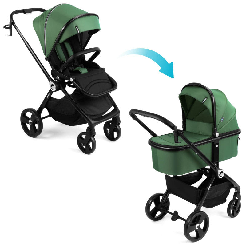 Lettino completo Web con Passeggino 2in1 Isbjiorn Green - 7