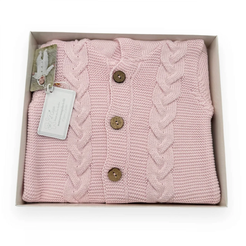 Nazzareno Gabrielli Strampler aus rosa Wolle - 2