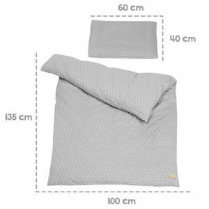 Kinderbettset aus Bio-Baumwolle, Grau - 4
