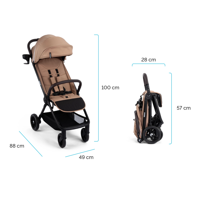 Passeggino Unique Kidnort Beige - 6