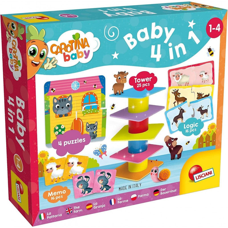 Carotina 4 in 1 Giocattolo 4 in 1 Gioco
