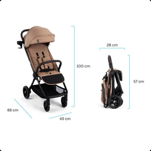 Passeggino Con Chiusura Automatica Snøugle Kidnort Light Grey - 15