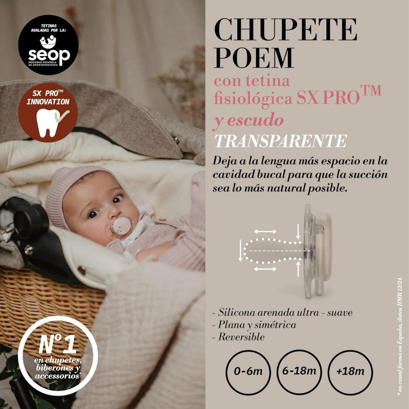 Suavinex Poetry Ciuccio per Neonati 6-18 Mesi Verde - 3
