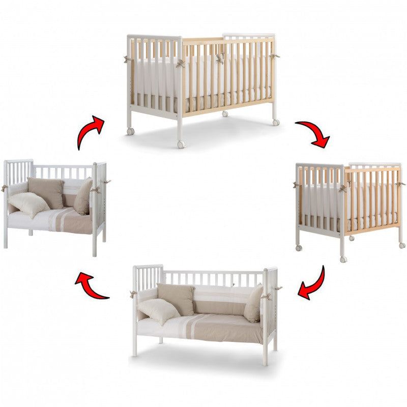 Lettino Evolutivo Pali Flippy Completo Naturale - 4