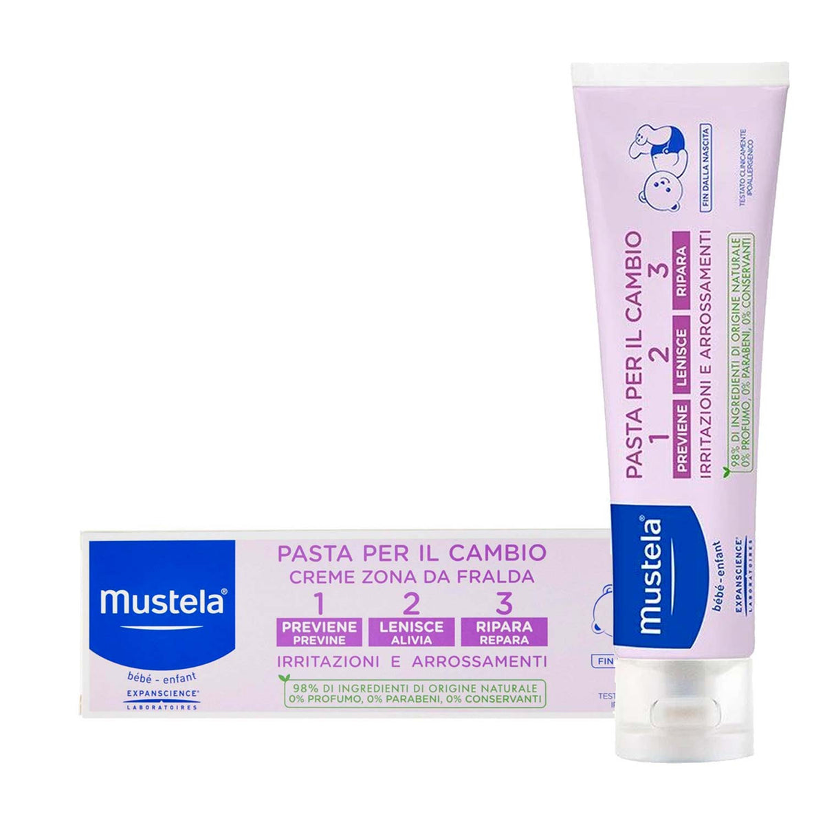 Pasta Per Il Cambio 1 2 3 Mustela - Confezione Risparmio - 2