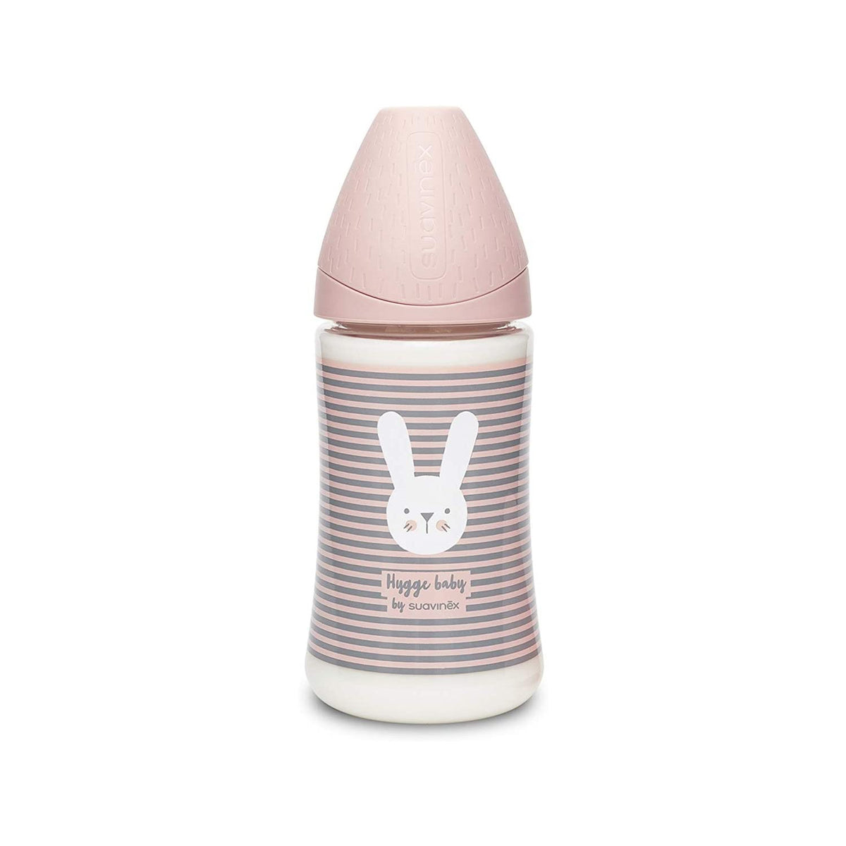Biberon Hygge Baby Coniglio Righe Rosa - 3 Posizioni 270 ml