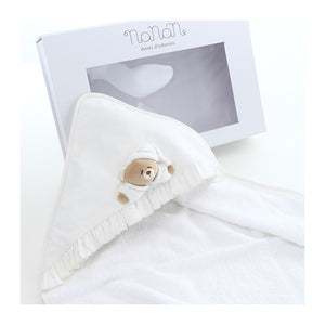 Nanan Neugeborene Bademantel Tato White