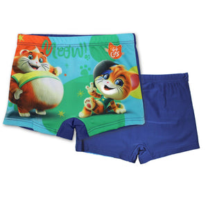 Badehose 44 Cats Blau