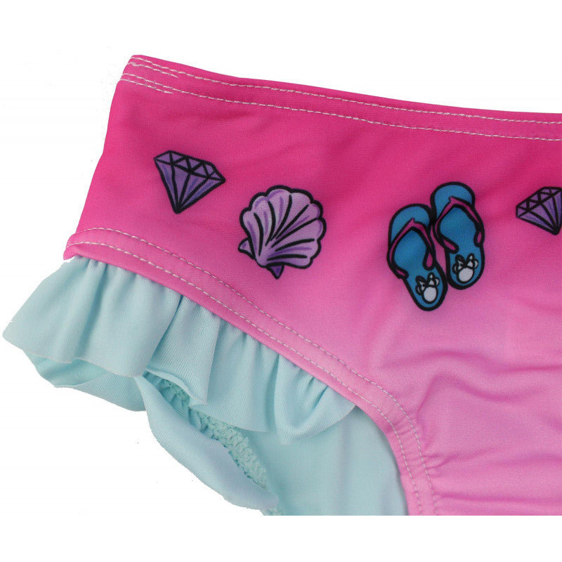 Costume Bikini Minnie Azzurro - 3/4 Anni - 3