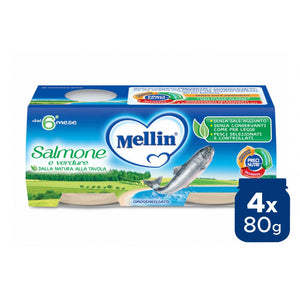 Omogeneizzato Salmone Mellin - 4 x 80 g