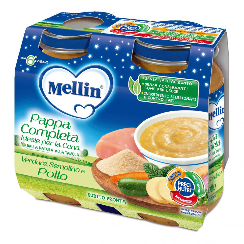 Pappa Complete Mellin - Gemüse, Grieß und Huhn