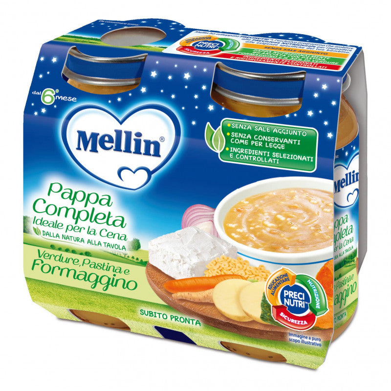 Pappa Complete Mellin - Pastina, Gemüse und Käse