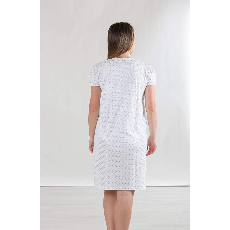 Camicia da Notte Premaman con Fiocchetto - T6 - 3