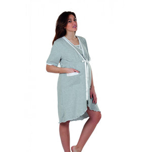 Bademantel Kurze Ärmel, Grey 6