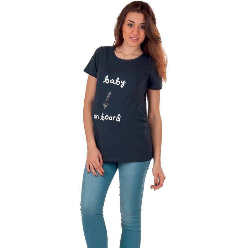 T-shirt Schwangerschaft Baby on Board S/M