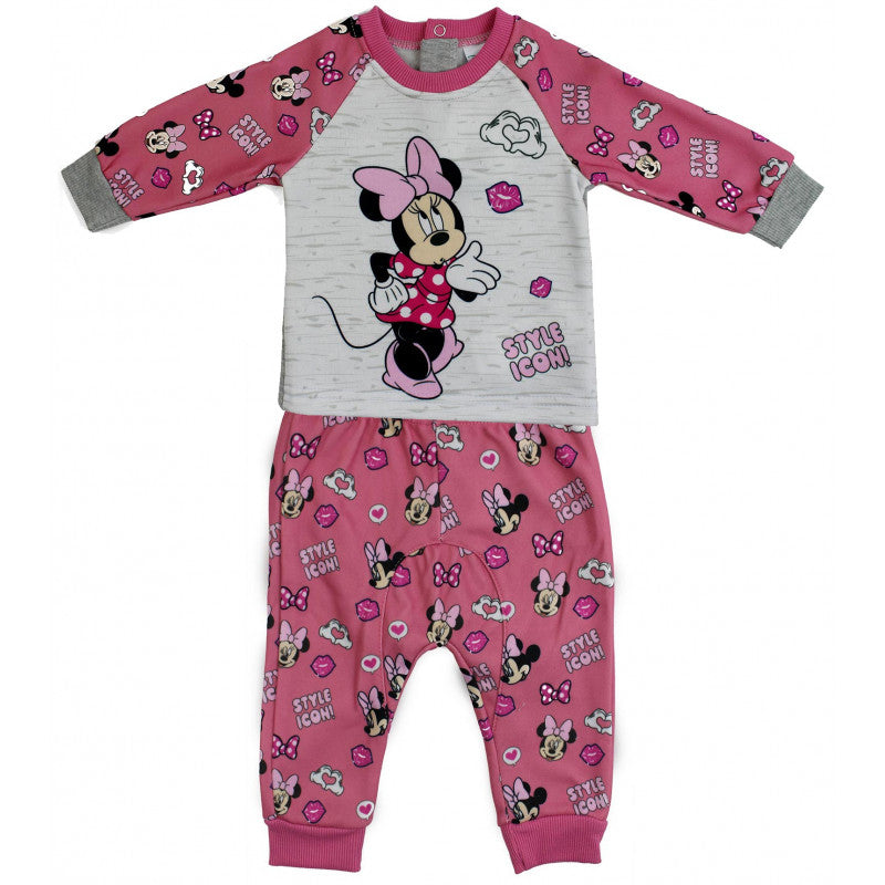 Tuta Neonato Disney Minnie - Rosa/Grigio