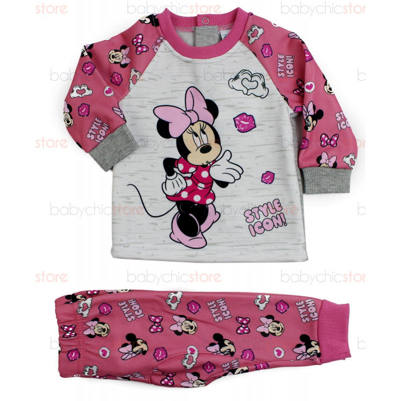 Tuta Neonato Disney Minnie Rosa/Grigio - 23 Mesi - 2