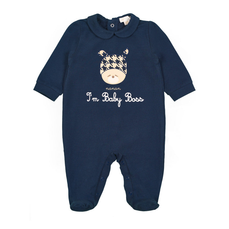 Strampler mit I'am Baby Boss 1 Monat schreiben