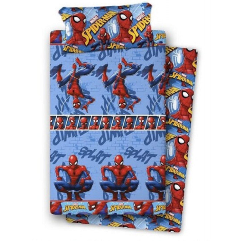 Completo Letto in Flanella di Spiderman