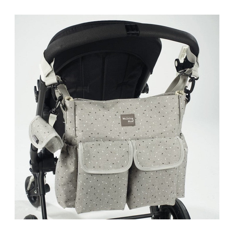 Walking Mum Confetti Grey Wickeltasche - 5